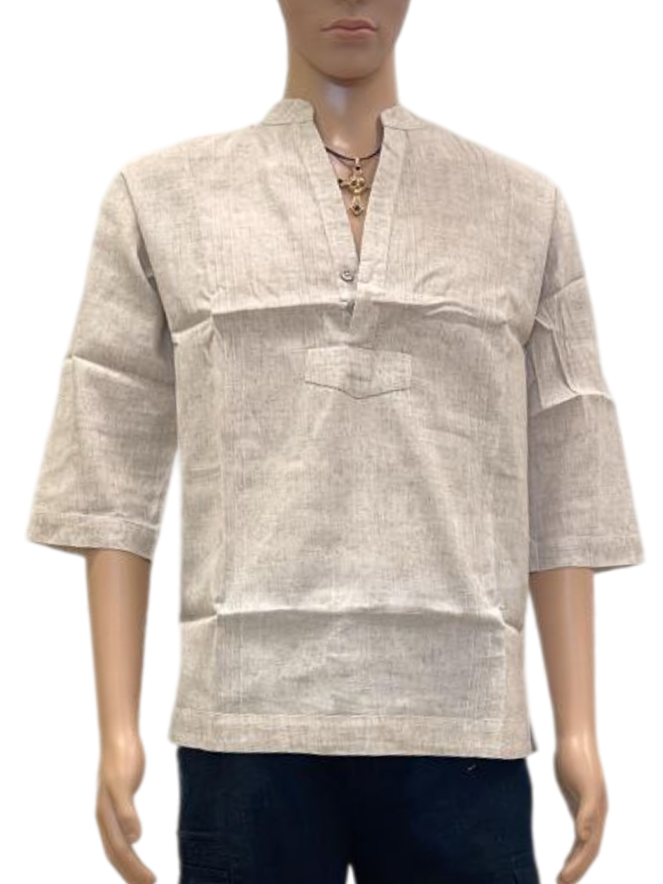 Men's Button Half Placket Shirt